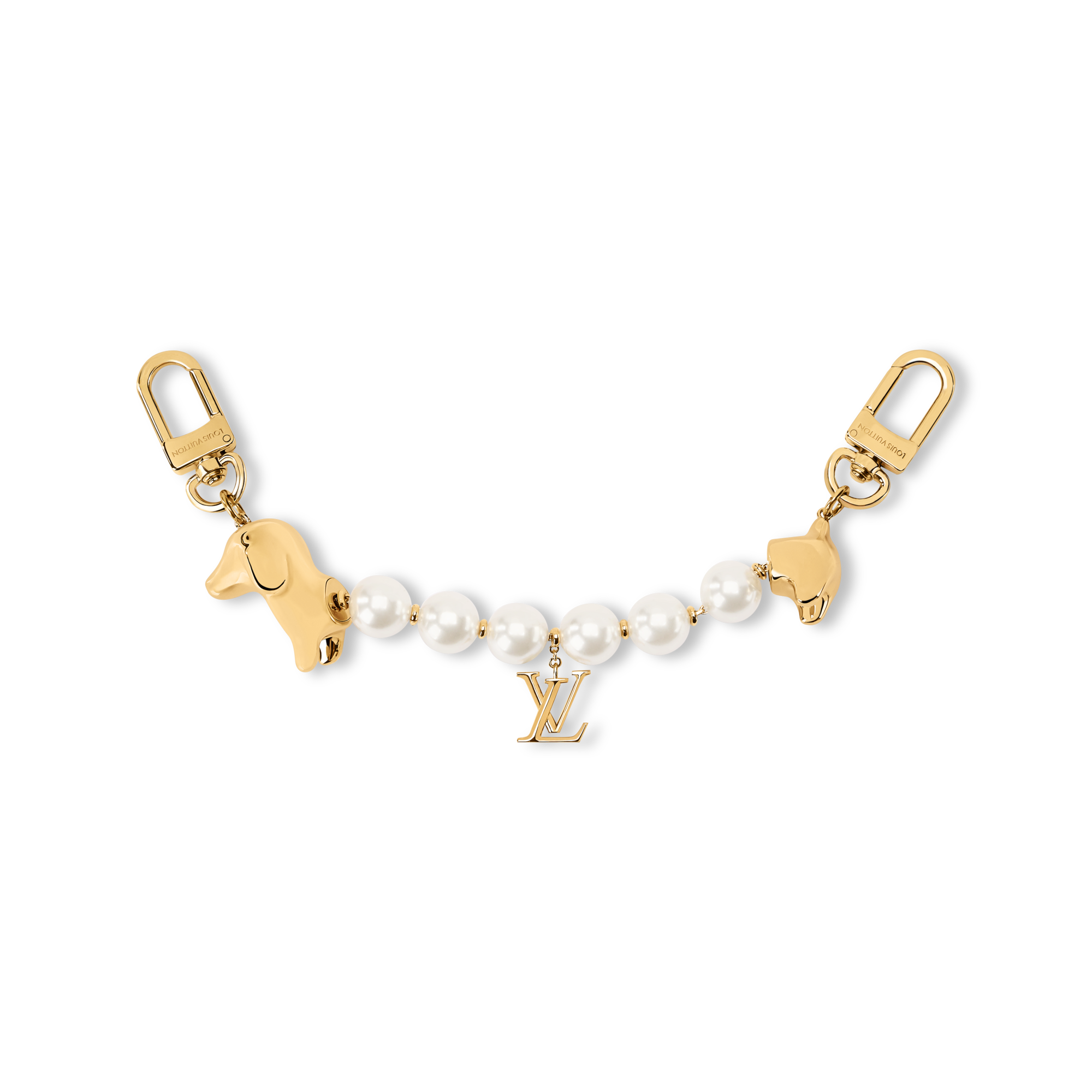小物 LOUIS VUITTON LV Dachshund Chain Bag Charm S00 - Women - Accessories | LOUIS